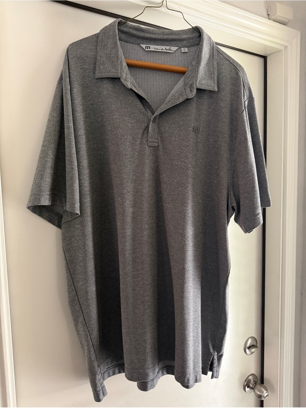 TravisMathew Men’s Polo - Heather Gray